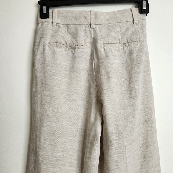 SOLD Aritzia Wilfred Neutral Tan "Effortless Pant" Linen Blend Cropped Size 2 - Picture 10 of 16
